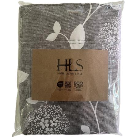 HLS CURTAIN N-HOOK DAISY 140X180CM GRAY