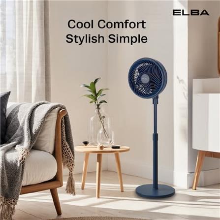 ELBA AIR CIRCULATOR STAND FAN ESF-R0803(BL) 8" 90W 3SPEED BLUE
