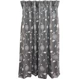 HLS CURTAIN N-HOOK DAISY 140X250CM GRAY