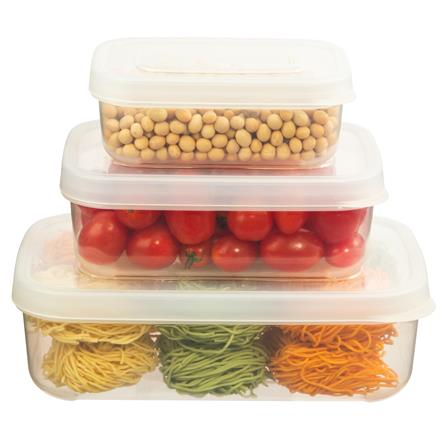 HOKKAIDO RECTANGULAR FOOD STORAGE CONTAINER SET 5IN1