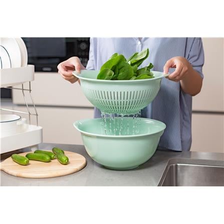 INOCHI YOKO BOWL AND COLANDER SET 30CM