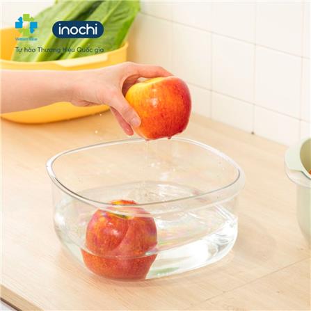 INOCHI YOKO SQUARE BOWL AND COLANDER SET 23CM