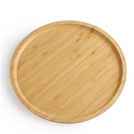 BAMBOO ROUND SERVING TRAY 25CM