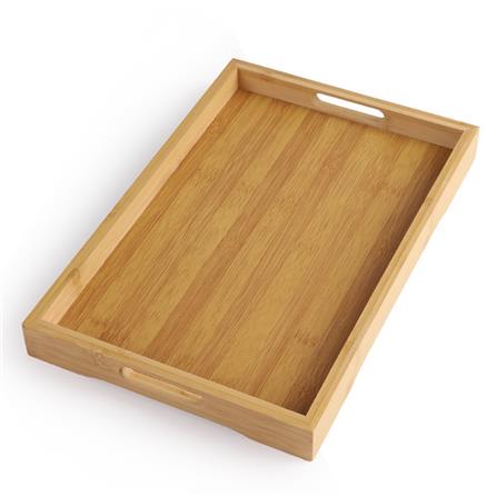 BAMBOO RECTANGULAR SERVING TRAY 38CM