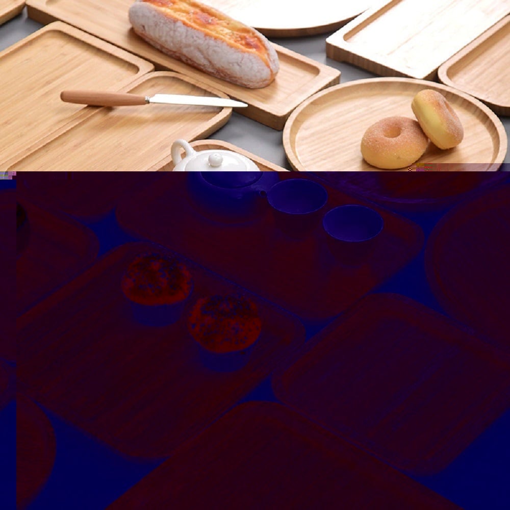 BAMBOO SQUARE SERVING TRAY 30CM