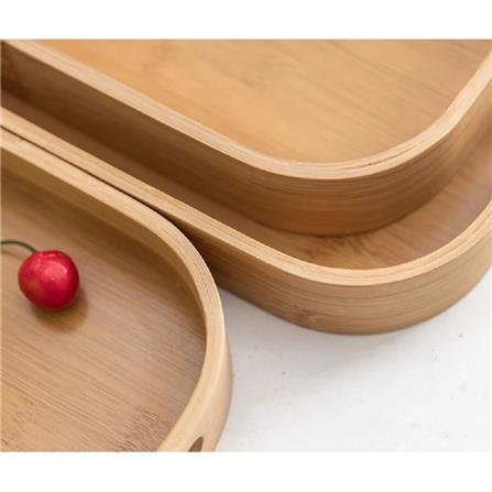 BAMBOO OVAL SERVING TRAY 40CM