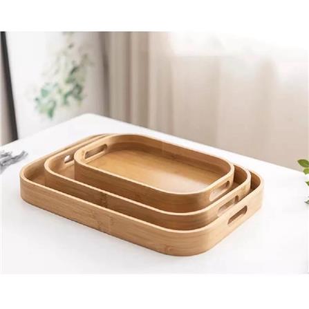 BAMBOO OVAL SERVING TRAY 40CM