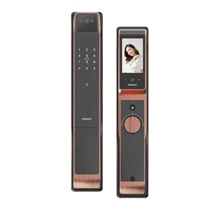 STANLEY WIFI VIDEO PUSH & PULL LOCK S70 ANTIQUE COPPER