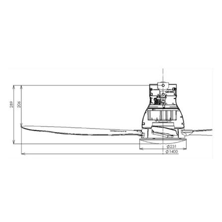 KDK CEILING FAN SENSA 4 K14ZW-QEY ELEGANT GREY 4B 56"