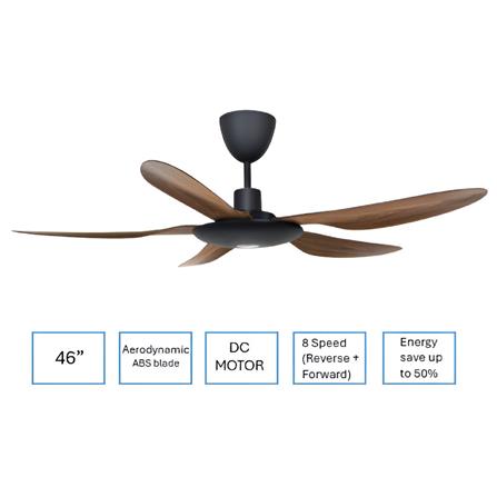 DEKA CEILING FAN FOSCARINI ECO 5B 46" ABS OAK