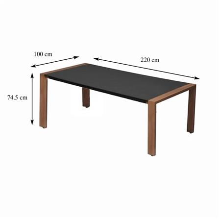 6-SEATER PATIO DINING SET BENETTA SERENITY BLAC [EXCLUSIVE FROM HOMEPRO THAILAND]