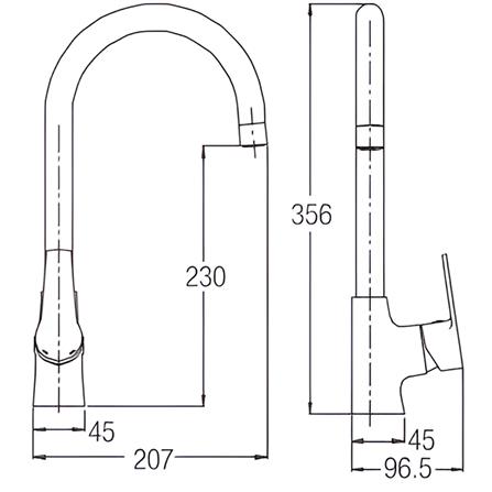 JOHNSON SUISSE TURIN SINK MIXER TAP WBFA301441CP