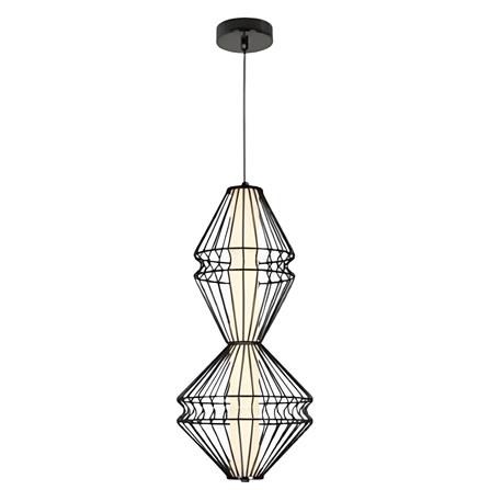 BRIGHT OBJECTIVES PENDANT LAMP 16702 53CM BLACK CHROME