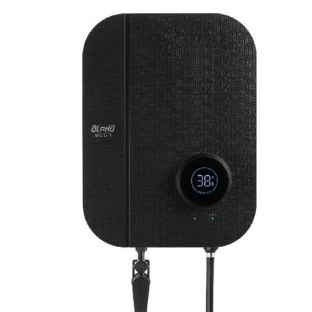 ALPHA SHOWER HEATER DC PUMP WITH RAIN SHOWER WES7-DIGITAL BLACK CANVAS