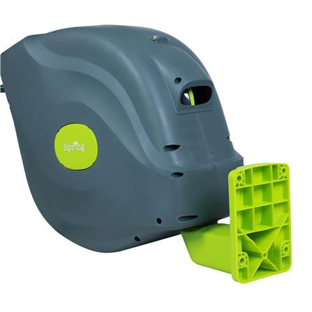 AUTOMATIC GARDEN HOSE REEL SET SPRING 1/2INX20M GREEN-GREY [EXCLUSIVE FROM HOMEPRO THAILAND]