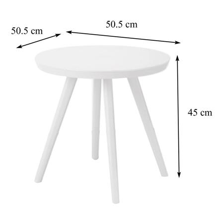 SIDE TABLE SPRING LINNE WHITE [EXCLUSIVE FROM HOMEPRO THAILAND]