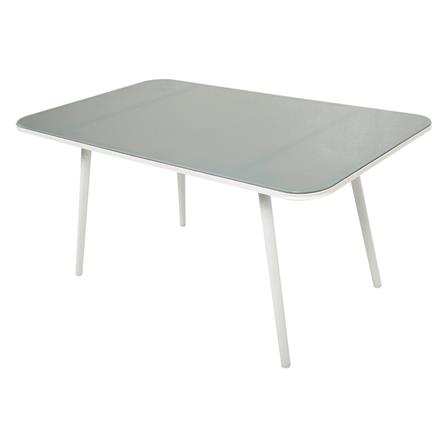 PATIO TABLE SPRING IRENE 150X90CM RECTANGLE WHITE/GREY [EXCLUSIVE FROM HOMEPRO THAILAND]
