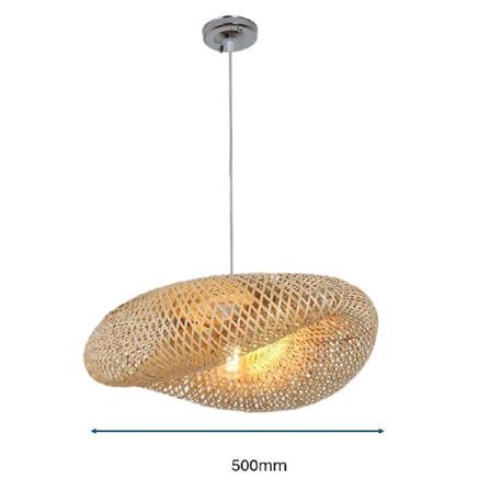 PRE-ORDER BRIGHT OBJECTIVES PENDANT LAMP 14110/500 50CM LIGHT BROWN