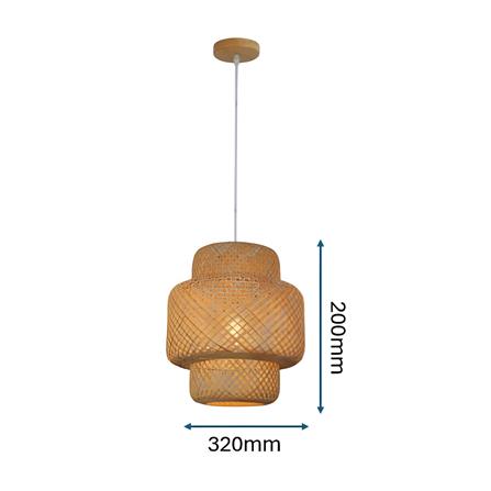 BRIGHT OBJECTIVES PENDANT LAMP 15166/300 30CM BROWN