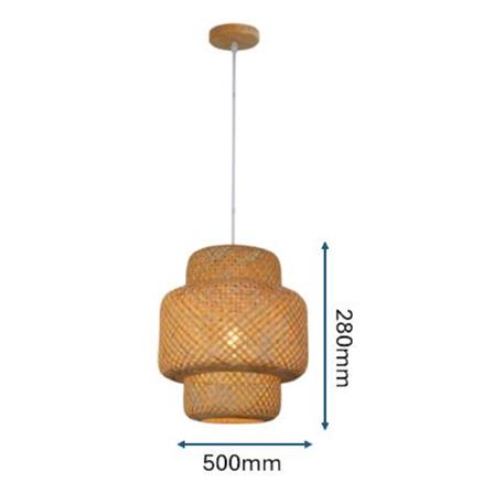 PRE-ORDER BRIGHT OBJECTIVES PENDANT LAMP 15166/500 50CM BROWN