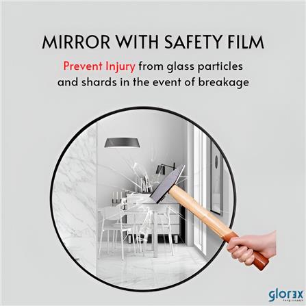 GLOREX ROUND MIRROR GLC RD60A282(BK) 60CM BLACK