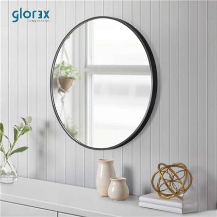 GLOREX ROUND MIRROR GLC RD60A282(BK) 60CM BLACK