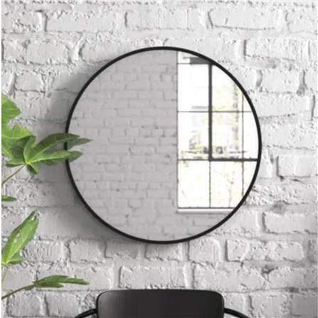 GLOREX ROUND MIRROR GLC RD60A282(BK) 60CM BLACK