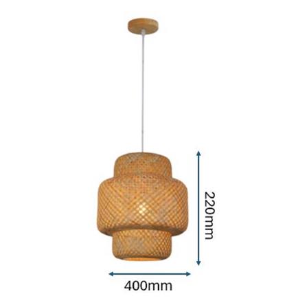 PRE-ORDER BRIGHT OBJECTIVES PENDANT LAMP 15166/400 40CM BROWN