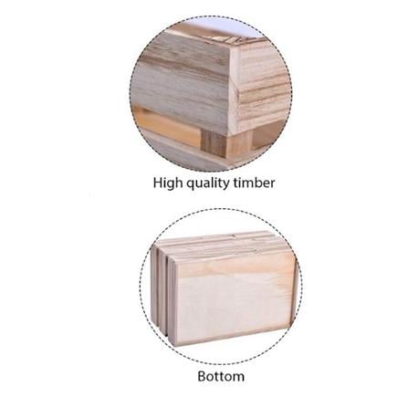 WOODEN BOX STOARGE M 38X26X12CM BROWN