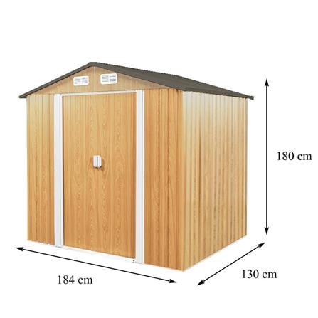 GALVANIZED STORAGE SHED SPRING HUNTER 184X130CM [EXCLUSIVE FROM HOMEPRO THAILAND]