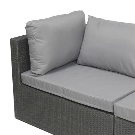 4-SEATER PATIO CONVERSATION SET SPRING EXCELLE STRETCH BLACK [EXCLUSIVE FROM HOMEPRO THAILAND]