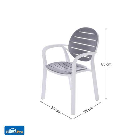 PLASTIC CHAIR SPRING PP VINEKO GREY [EXCLUSIVE FROM HOMEPRO THAILAND]