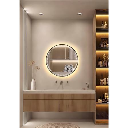 GLOREX LED MIRROR RD80A282IS-HSLED-BK 80CM