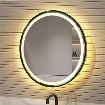 GLOREX LED MIRROR RD60A281IS-HSLED-BK 60CM