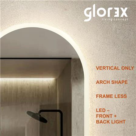 GLOREX LED MIRROR AR5080NOS-HSLED 80x50CM