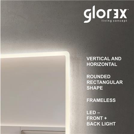 GLOREX LED MIRROR RRM6080NOS-HSLED 80x60CM