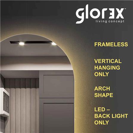 GLOREX LED MIRROR 2005N-LED 80x50CM