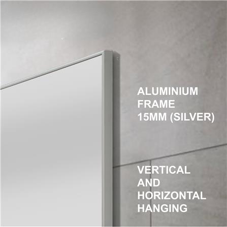 MOYA MIRROR 1001A/S 70x50CM SILVER