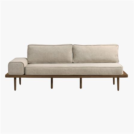 SOFA 2 SEATERS DAIKI BEIGE WALNUT