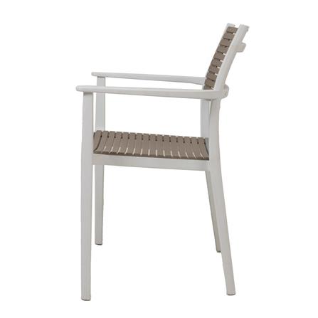 PLASTIC CHAIR SPRING VENITA LIGHT BROWN/WHITE [EXCLUSIVE FROM HOMEPRO THAILAND]