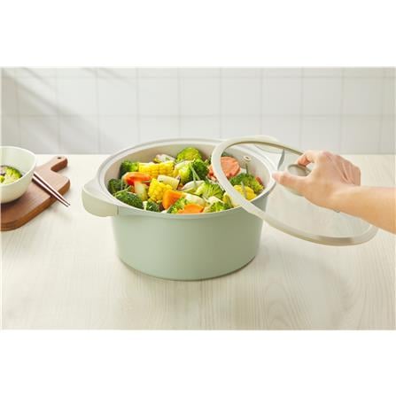 INOCHI OMI SIMPLE MARBLE POT 24CM