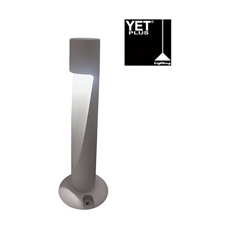 YETPLUS BOLLARD BL3318 H600 12W 3000K (WARM WHITE) STONE GREY 60CM