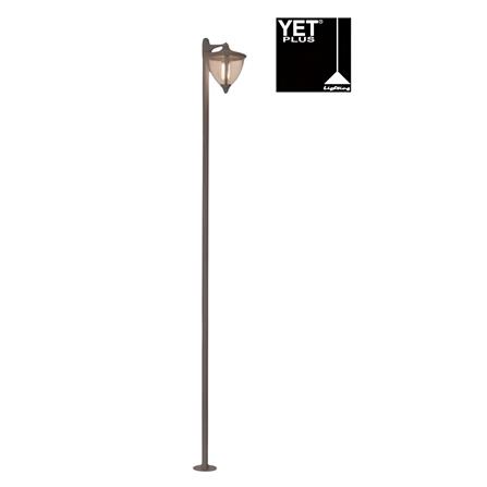 YETPLUS BOLLARD BL3313-1 H2000 E27 STONE GREY 200CM