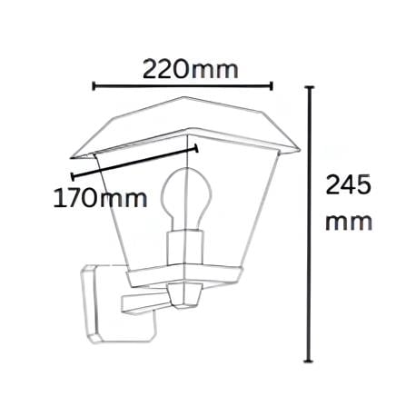 YETPLUS WALL OUTDOOR W3304-S E27 STONE GREY