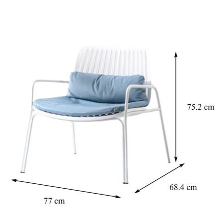 PLASTIC CHAIR SPRING VIVIAN WHITE [EXCLUSIVE FROM HOMEPRO THAILAND]