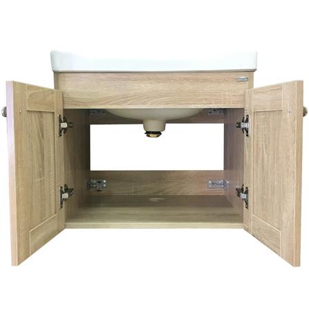 VANITY WASHBASIN WITH CABINET MOYA VC-06 WOODEN BROWN [EXCLUSIVE FROM HOMEPRO THAILAND]