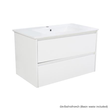 VANITY WASHBASIN WITH CABINET MOYA SHN-113 WHITE [EXCLUSIVE FROM HOMEPRO THAILAND]