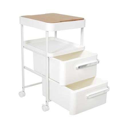 2-TIER DRAWER UNIT WITH 1 OPEN SHELF STACKO BOLLY 32X36.2X58CM WHITE [EXCLUSIVE FROM HOMEPRO THAILAND]