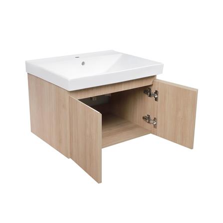 VANITY WASHBASIN AND CABINET MOYA PZMY-001 NATURAL OAK [EXCLUSIVE FROM HOMEPRO THAILAND]