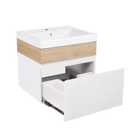 VANITY WASHBASIN AND CABINET MOYA PZMY-005 WHITE-OAK [EXCLUSIVE FROM HOMEPRO THAILAND]